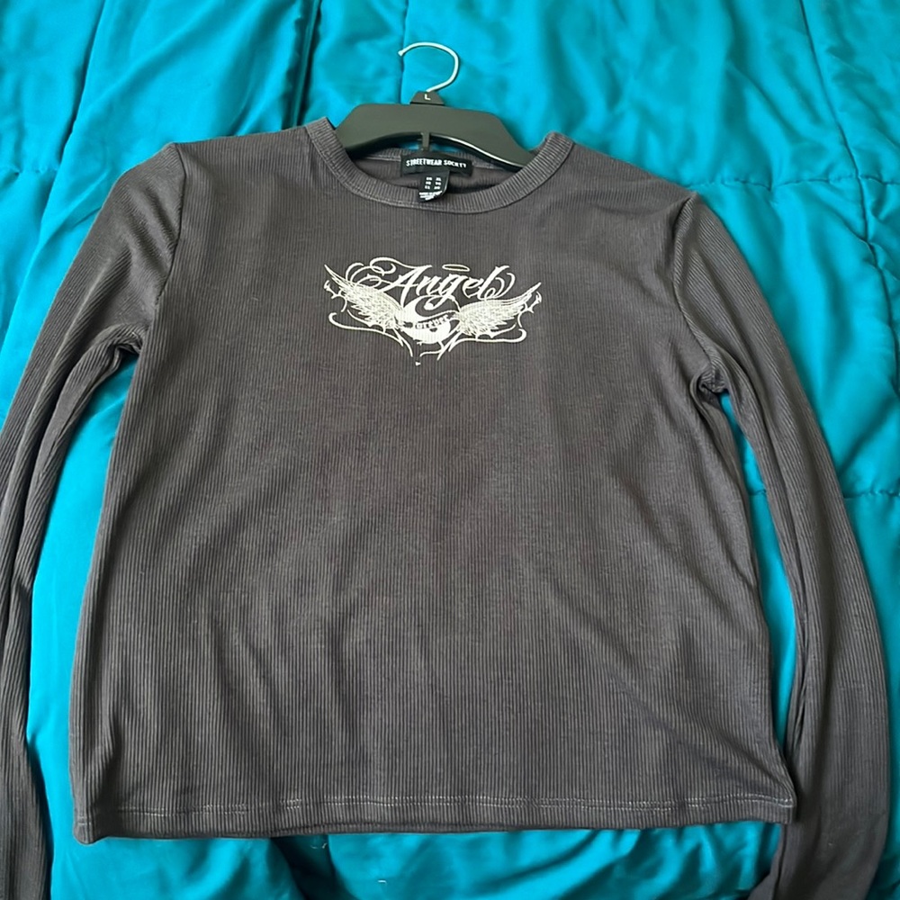 Cropped Long- Sleeve Shirt